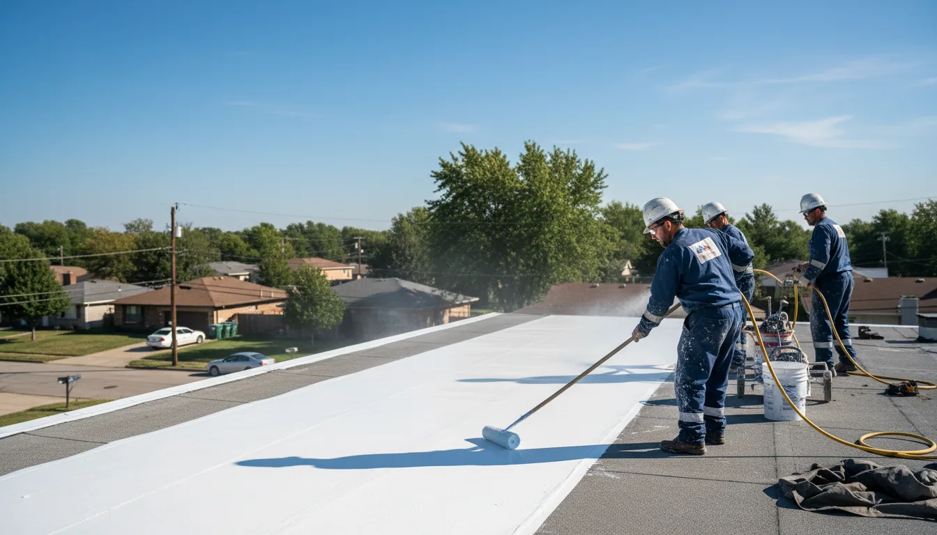 Commercial roof coating in Templeton, IN near me
